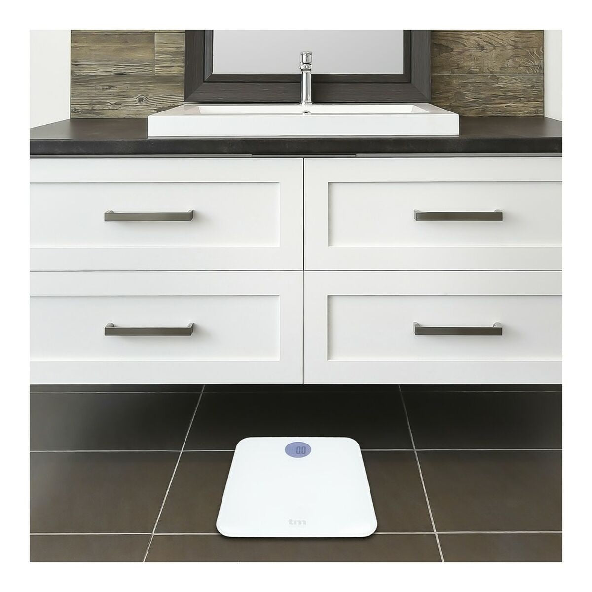 Balança digital para casa de banho TM Electron Branco - EcoNest