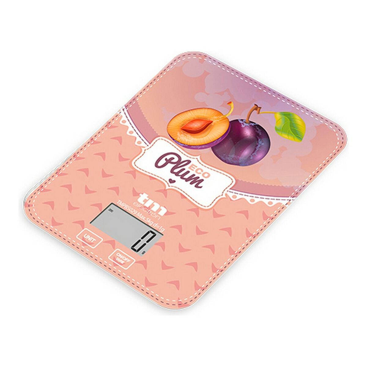 balança de cozinha TM Electron Eco Plum 5 kg - EcoNest