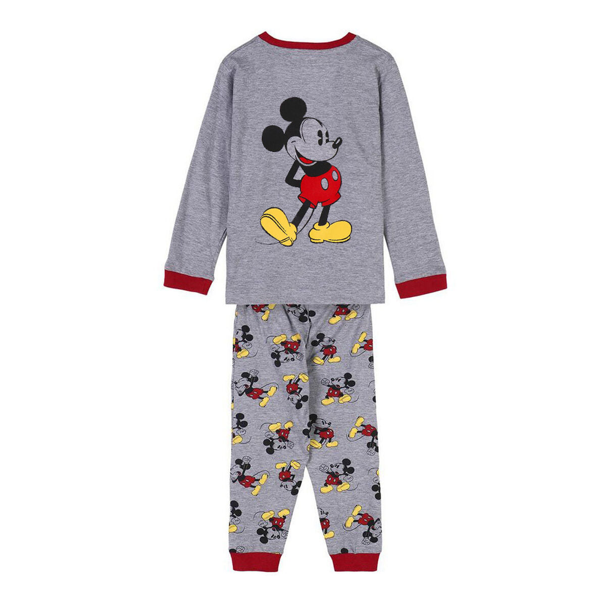 Pijama Infantil Mickey Mouse Cinzento - EcoNest