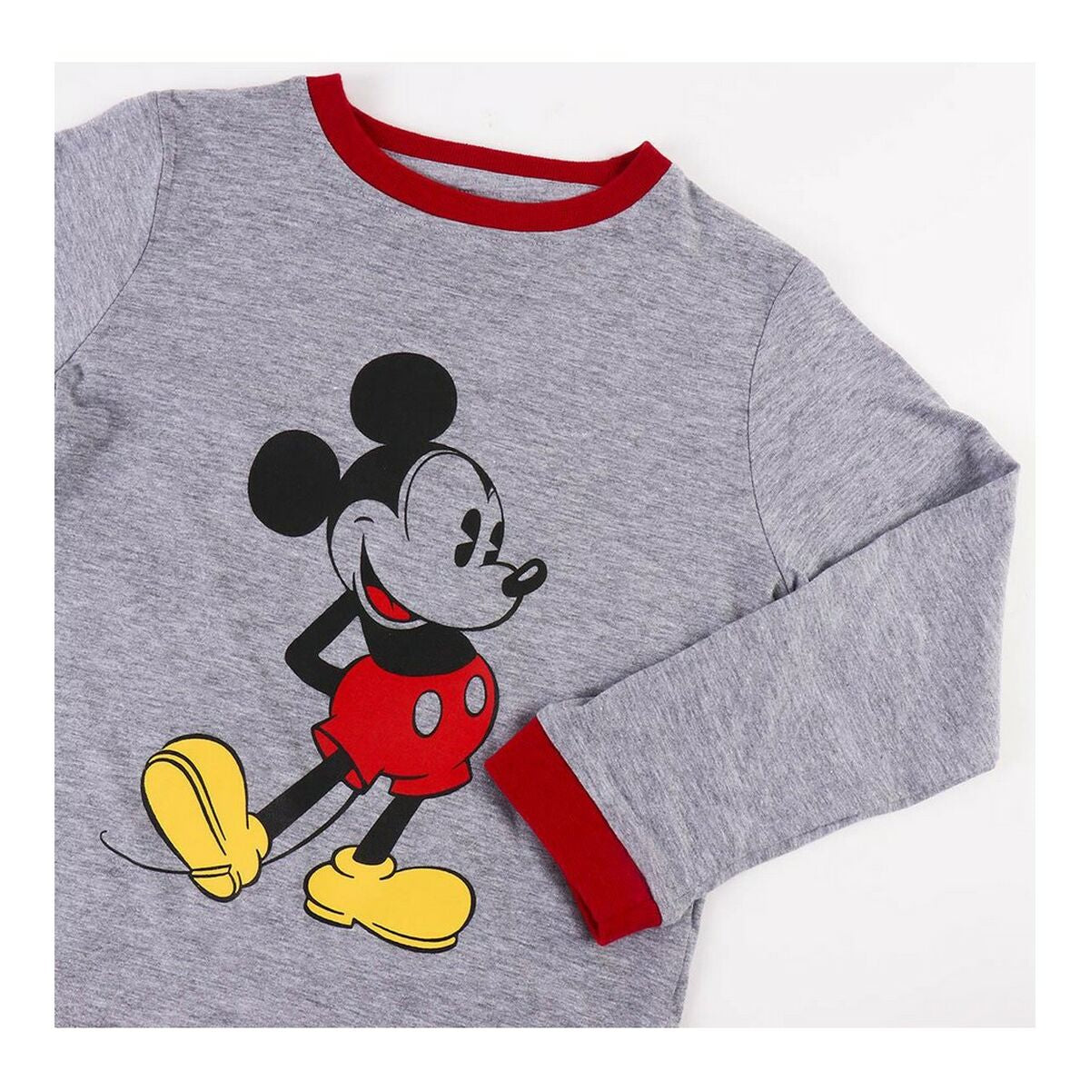 Pijama Infantil Mickey Mouse Cinzento - EcoNest