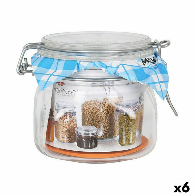 Frasco Borgonovo 500 ml 10,5 x 10,5 x 10 cm (6 Unidades) - EcoNest