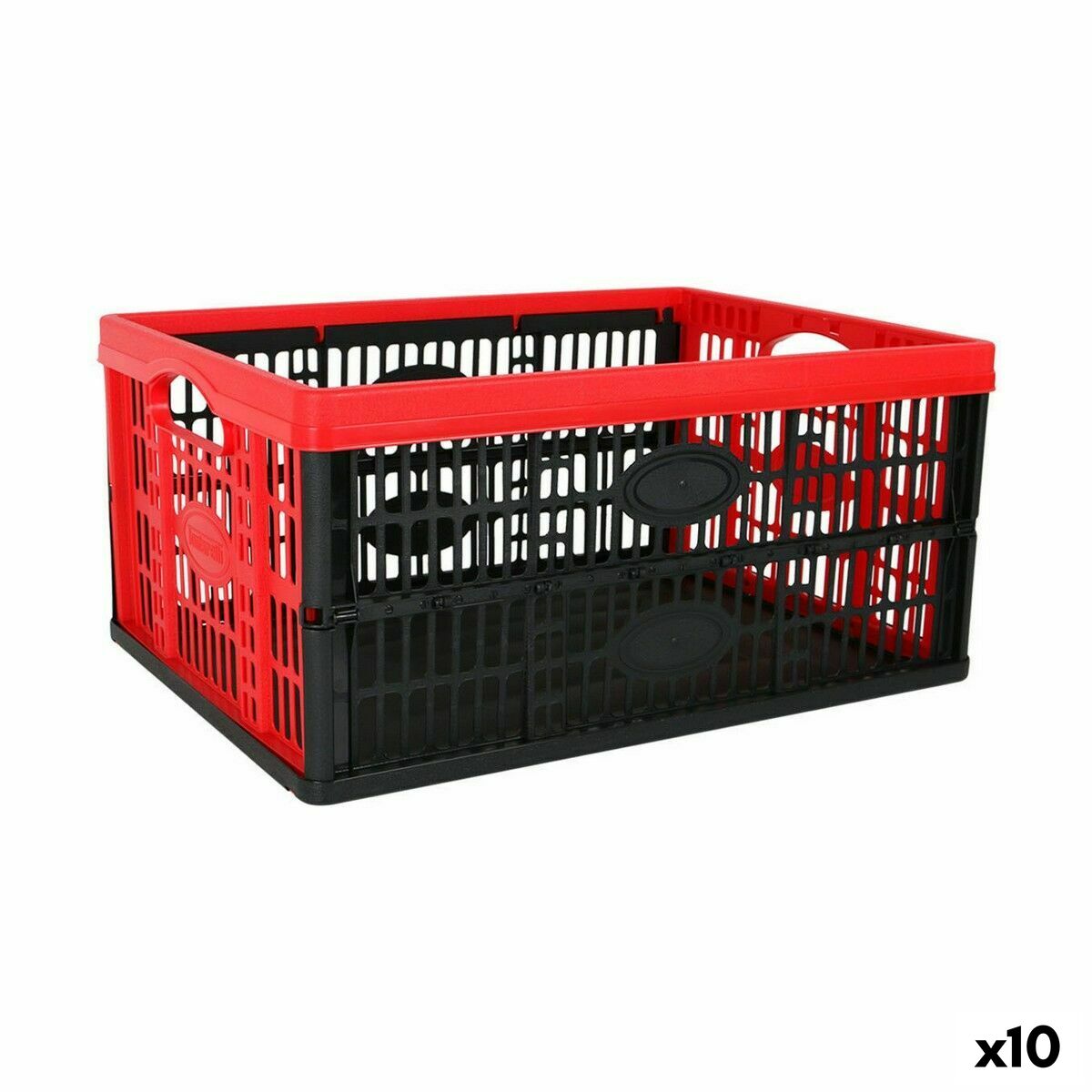 Caixa Dobrável com Alças Tontarelli Voilà Vermelho 47,5 x 35 x 23,6 cm (10 Unidades) - EcoNest