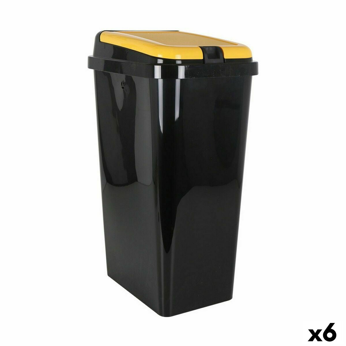 Caixote de Lixo para Reciclagem Tontarelli Amarelo 45 L (6 Unidades) - EcoNest