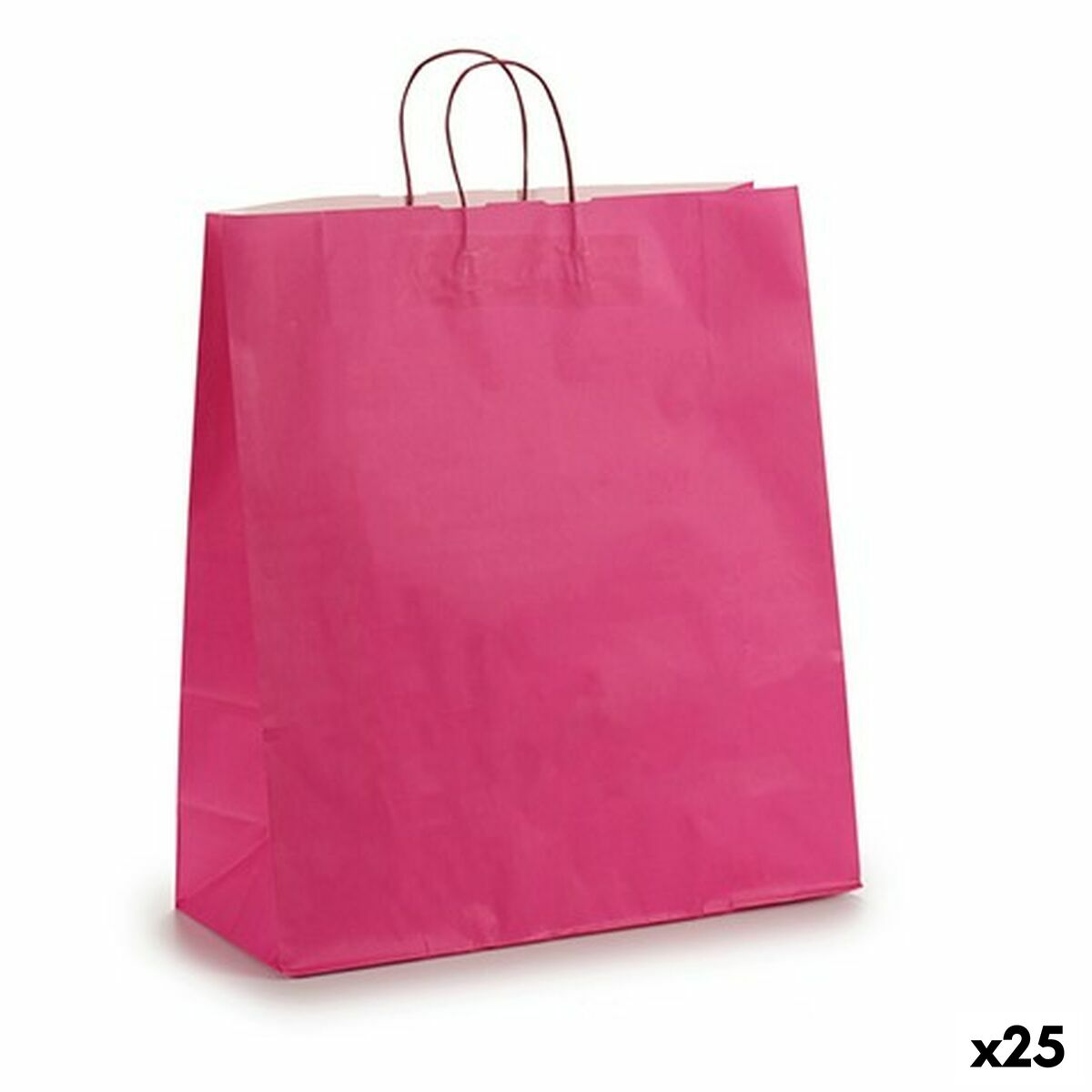 Mala de Papel Cor de Rosa 16 x 57,5 x 46 cm (25 Unidades) - EcoNest