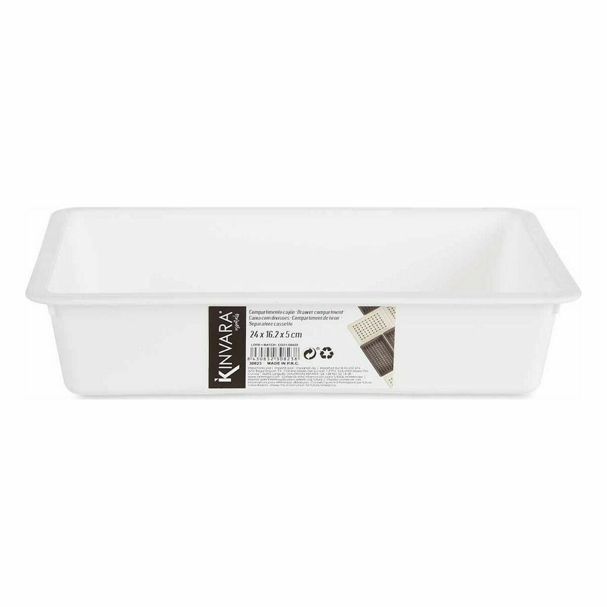 Organizador de Gavetas Polipropileno 16 x 5 x 24 cm (36 Unidades) - EcoNest