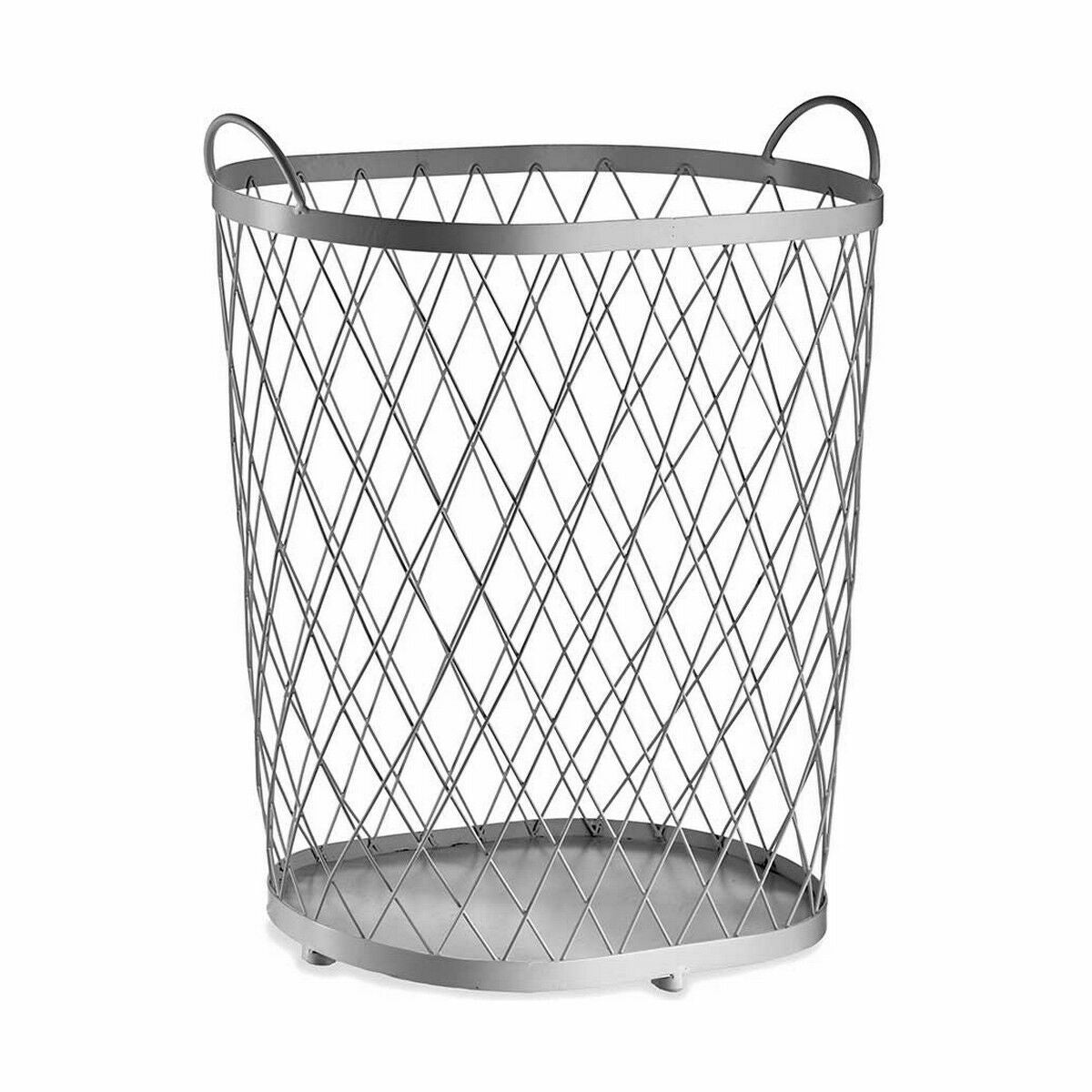 Cesto Prateado Metal 40 L 31 x 54,7 x 46,5 cm (4 Unidades) - EcoNest
