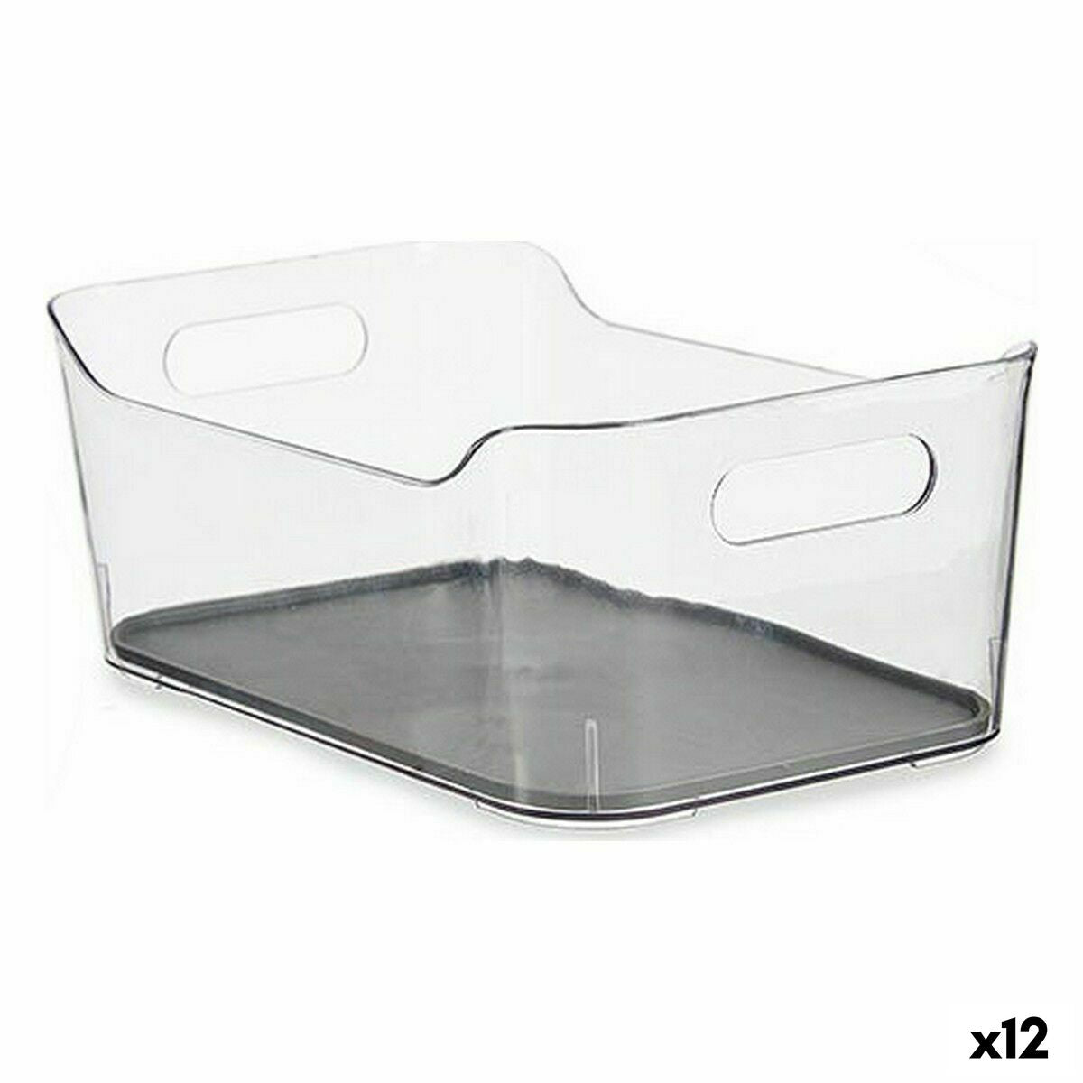 Organizador de Gavetas Plástico reciclado Cinzento 17 x 10,5 x 24,5 cm (12 Unidades) - EcoNest