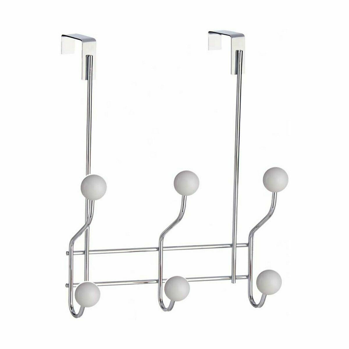 Ganchos para Portas Branco Metal Plástico 10 x 22 x 26 cm (24 Unidades) - EcoNest
