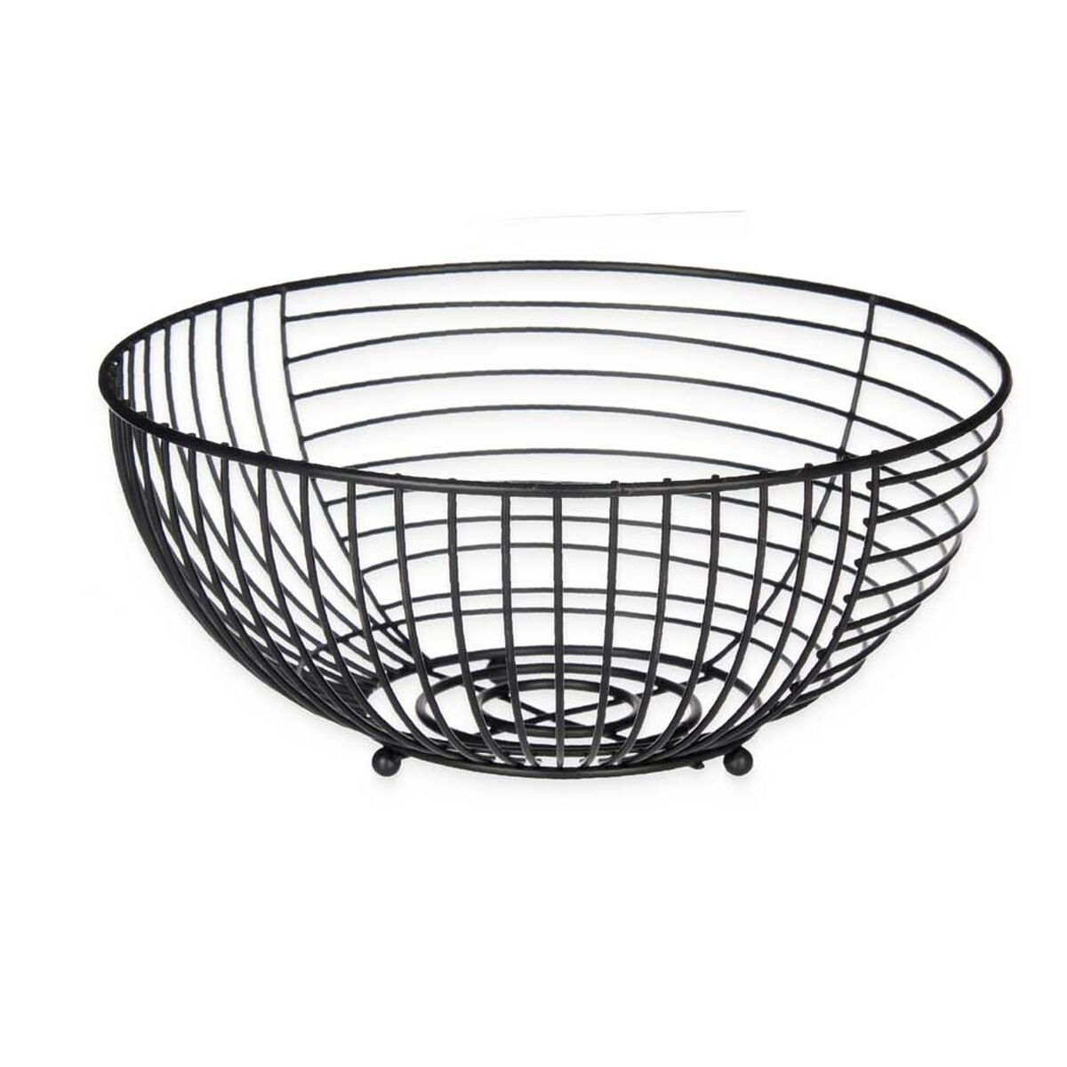 Fruteira Preto Metal 28 x 12 x 28 cm (6 Unidades) - EcoNest