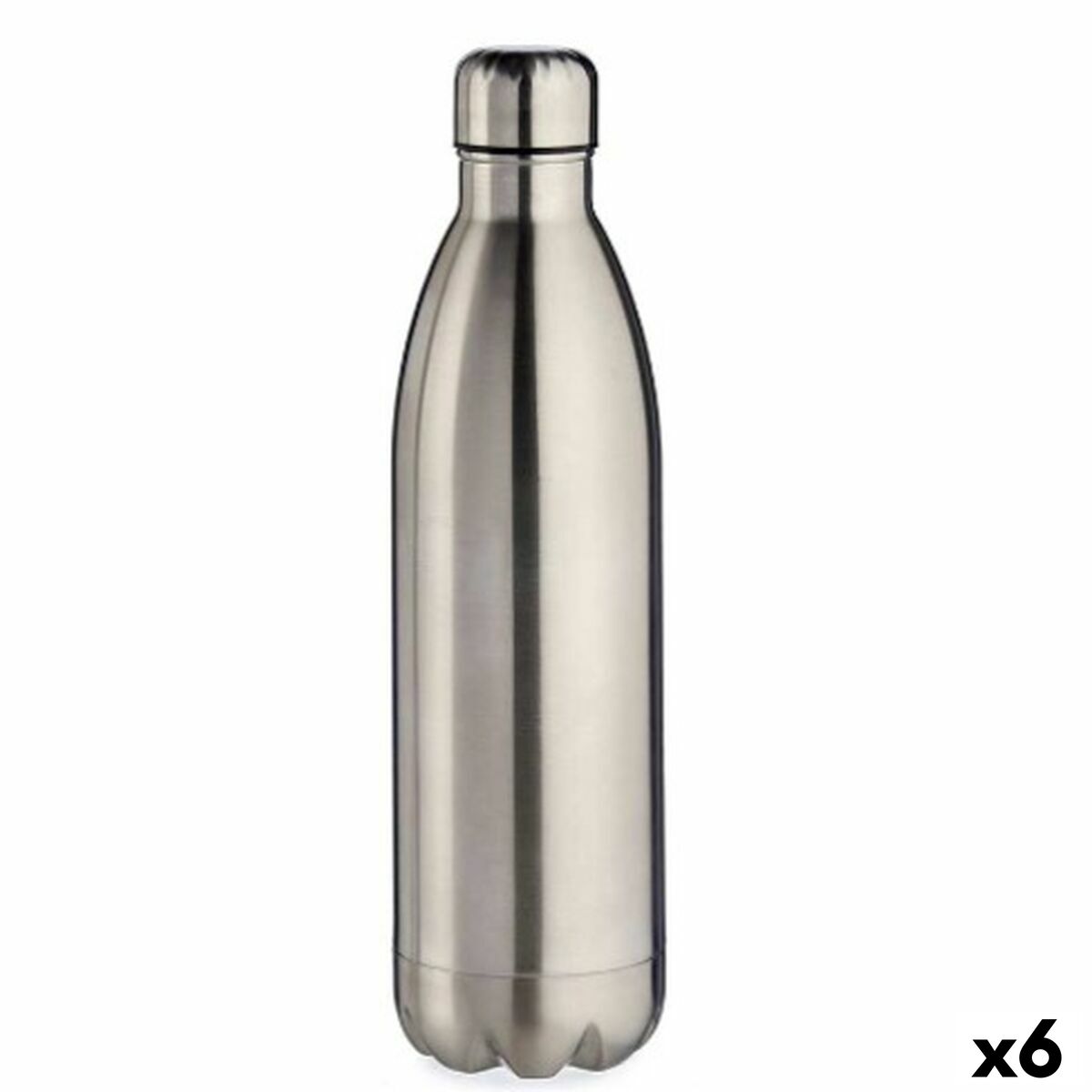 Termo Prateado 500 ml Aço inoxidável (6 Unidades) - EcoNest