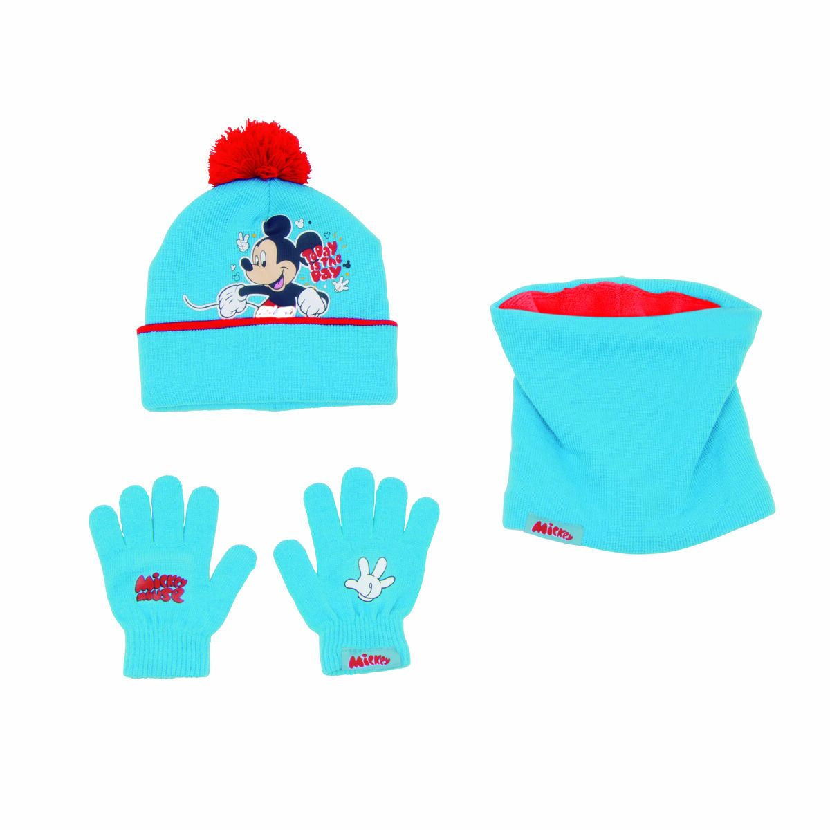 Gorro, Luvas e Gola Mickey Mouse Happy smiles - EcoNest