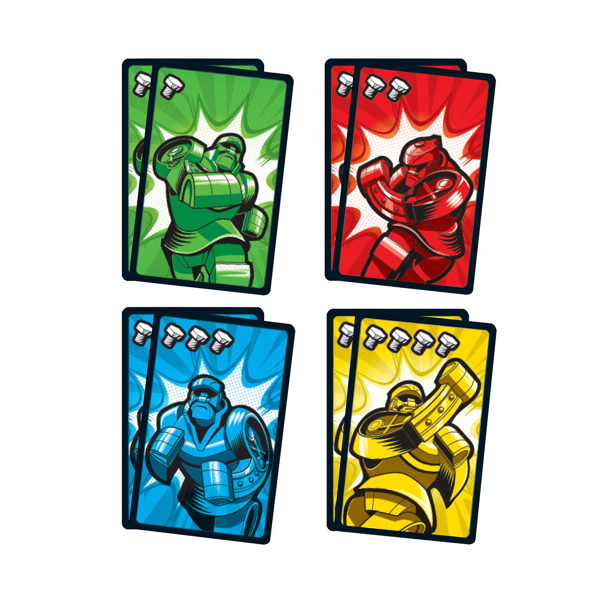 Juego de Cartas Mattel Rock'Em Sock'Em Fight Cards