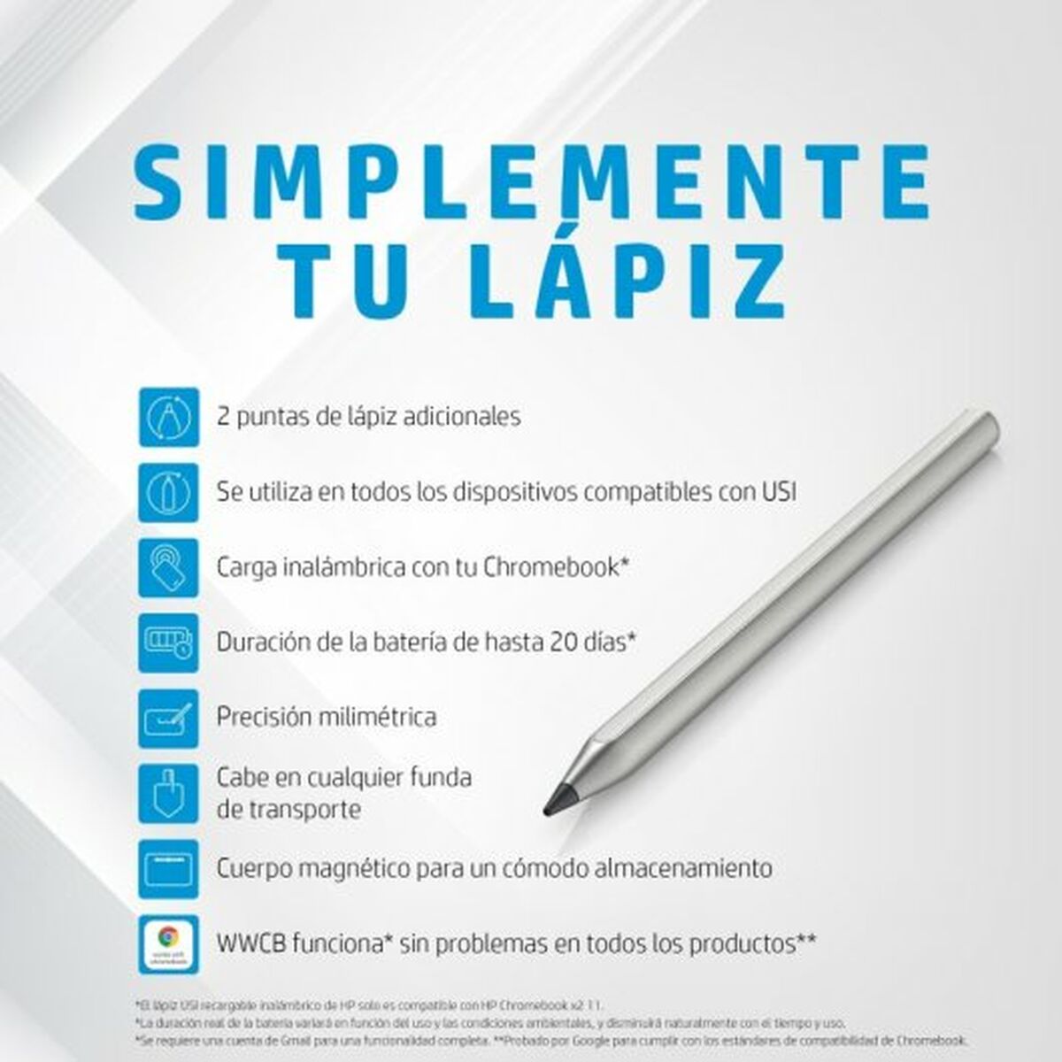 Tablet gráfico HP 3V1V2AA#ABB Prateado