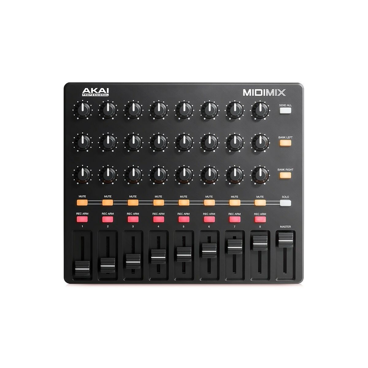 Controlador de som Akai MIDIMIX