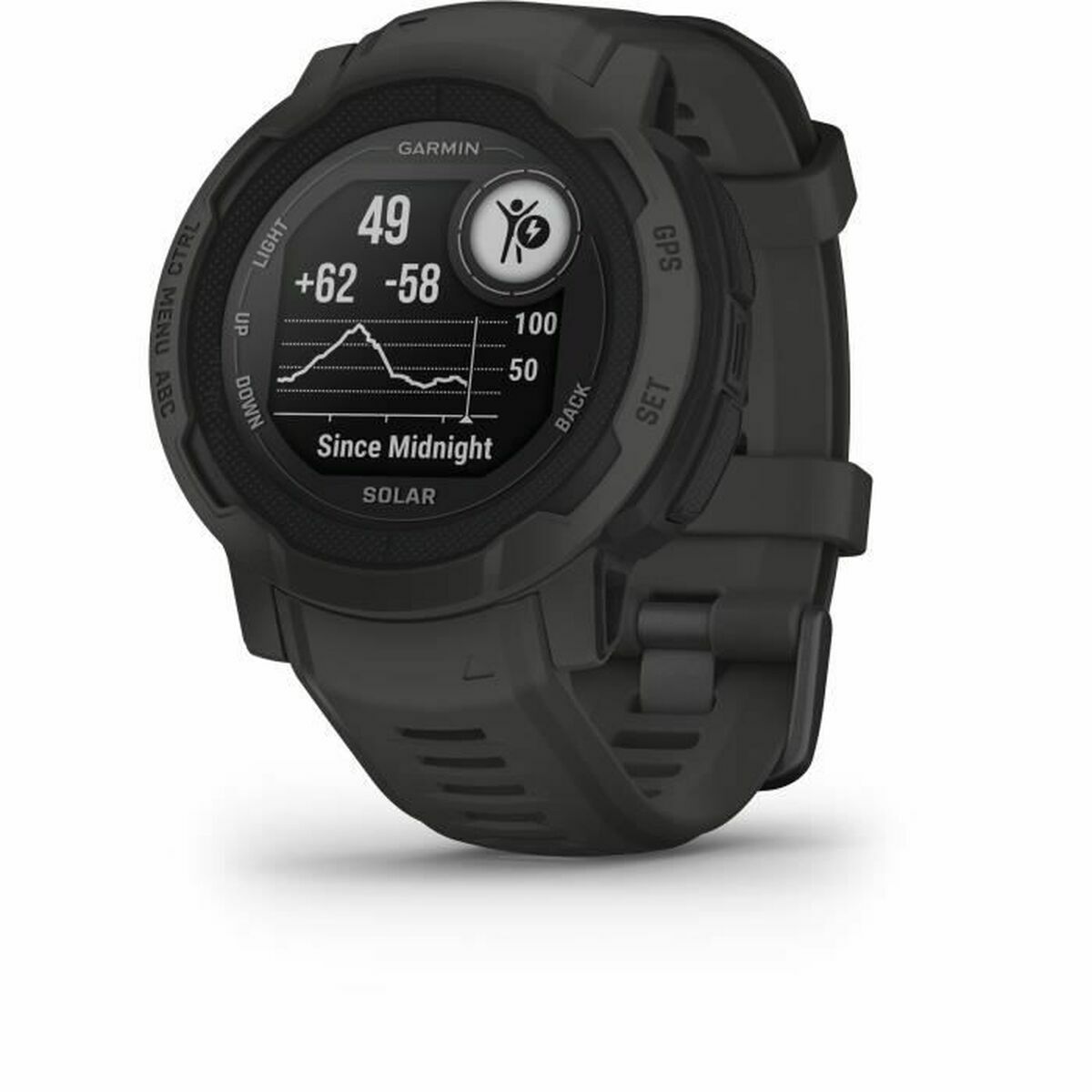 Pulseira de Atividade GARMIN Preto Grafite 0,9" Ø 45 mm