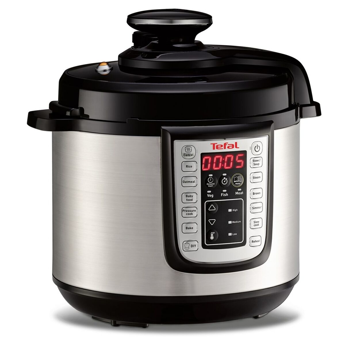 Robot de Cozinha Tefal CY505E10 Preto Preto/Prateado 1100 W 50 W 6 L