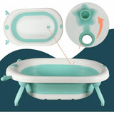 Bathtub Looping Blue White 50 x 81,5 x 23,5 cm Foldable