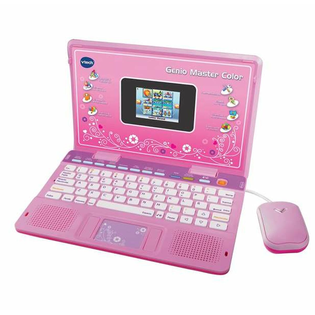 Toy computer Vtech Genio Master Color ES-EN 18 x 27 x 4 cm Cor de Rosa