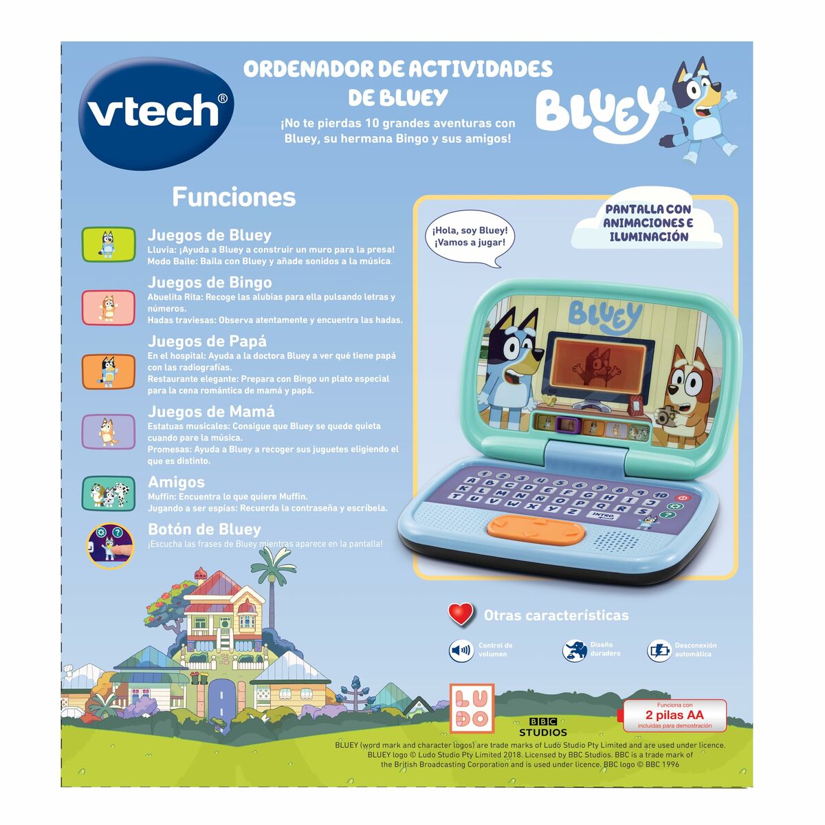 Ordenador de juguete Vtech Bluey ES