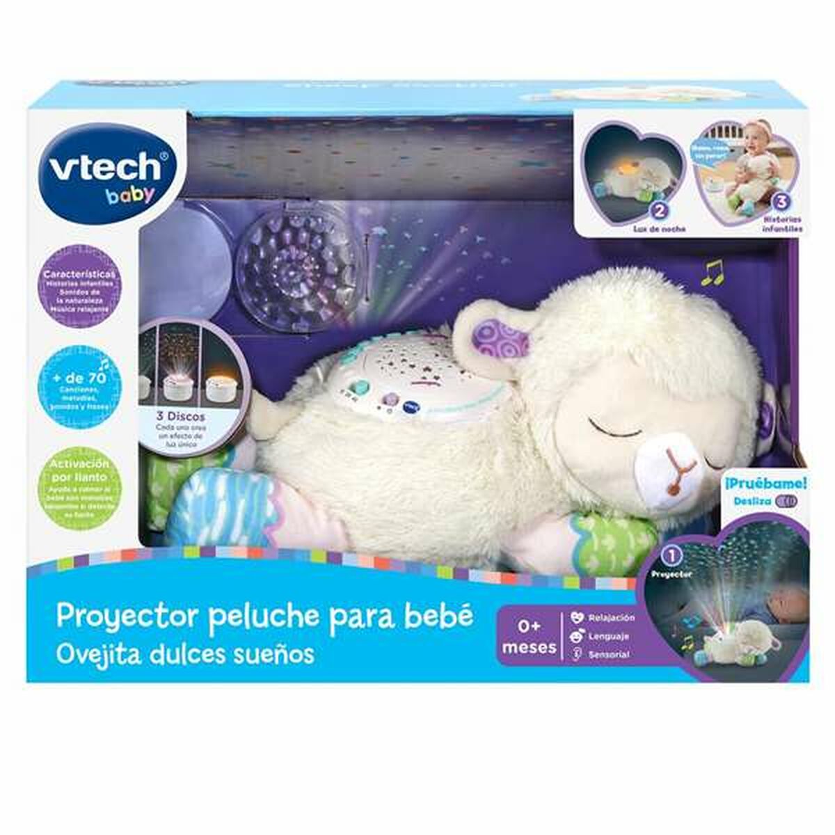 Peluche Proyector LED Oveja Vtech Sweet Dreams 15 x 32 x 12 cm