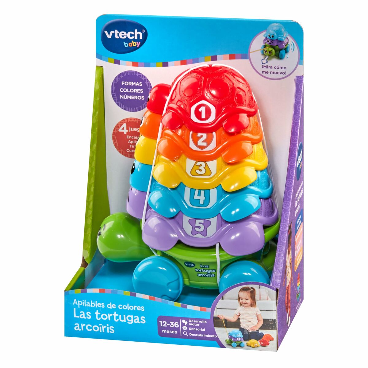 Brinquedo de bebé Vtech 17,5 x 11,5 x 24 cm Tartaruga Arco-íris