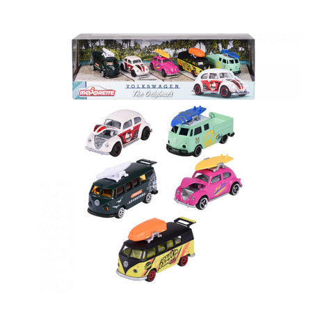 Playset de Veículos Majorette Volkswagen Originals (5 Peças)