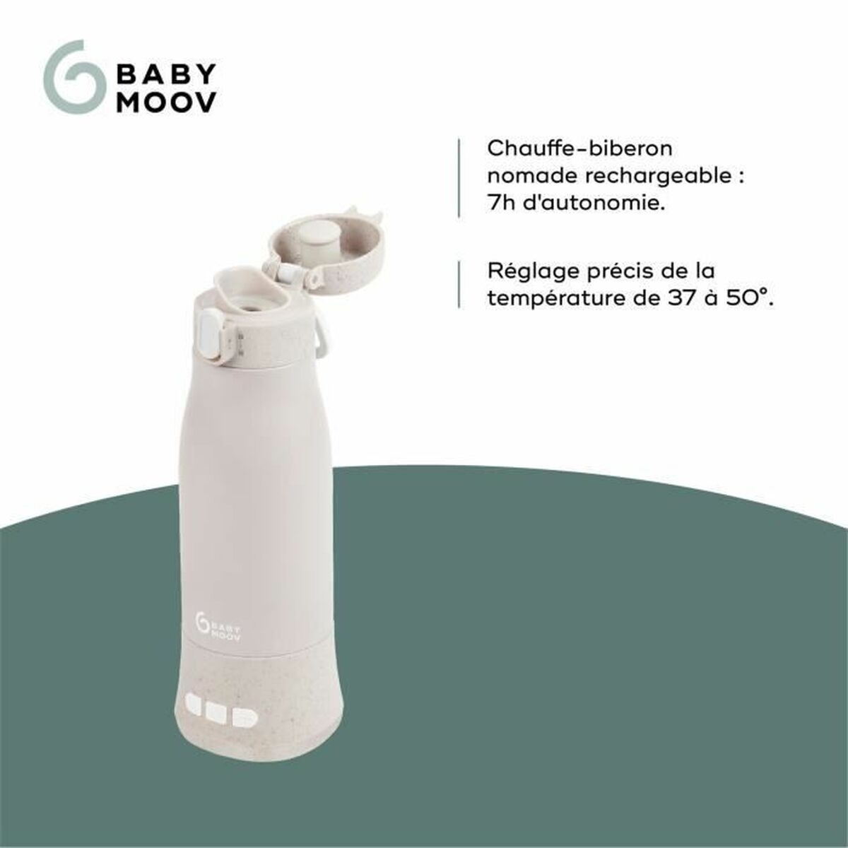 Aquecedor de biberão Babymoov Moov & Feed Bege