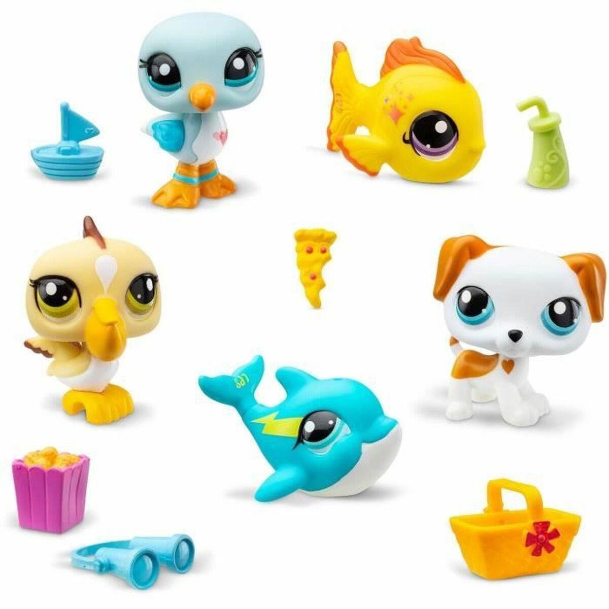 Conjunto de Figuras Bandai Littlest Pet Shop Plástico