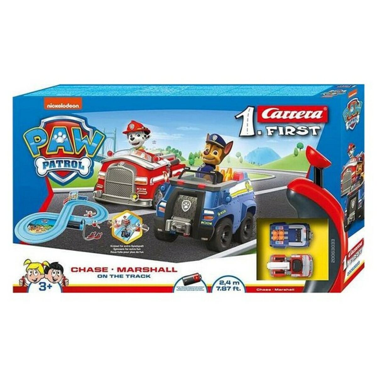 Pista de Corridas Chase y Marshall The Paw Patrol 369-3033 Azul (2,4 m)