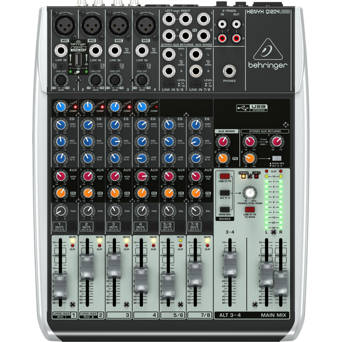 Mesa de Mistura Behringer Q1204USB