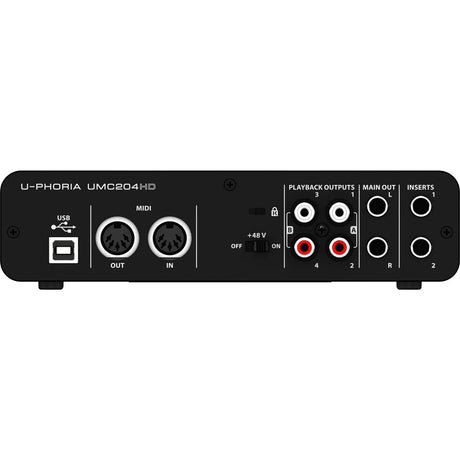 Interface de áudio Behringer UMC204HD