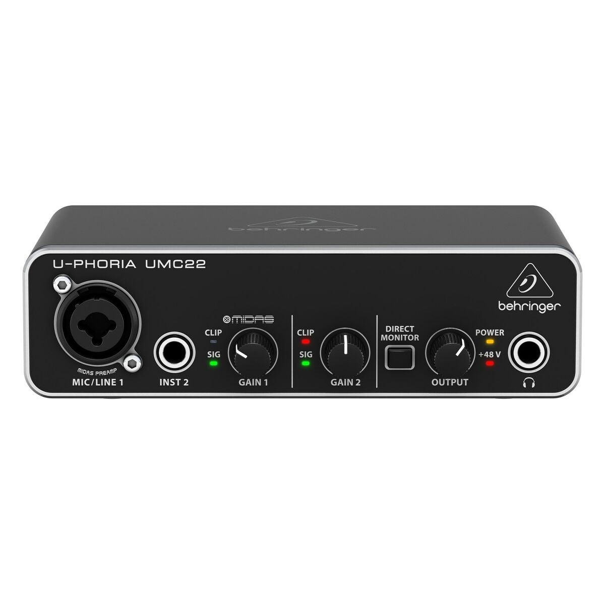 Interface de áudio Behringer UMC22