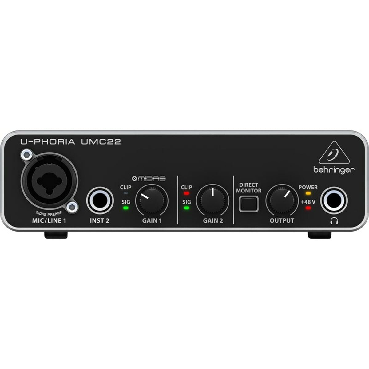 Interface de áudio Behringer UMC22