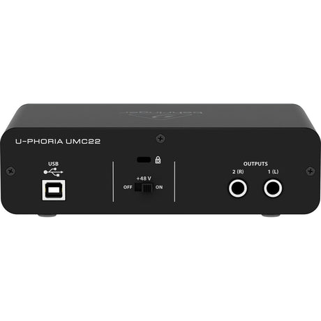 Interface de áudio Behringer UMC22