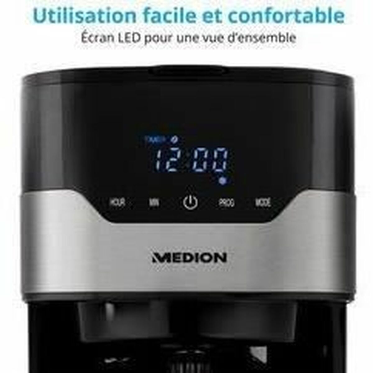 Máquina de Café de Filtro Medion 900 W 1,2 L