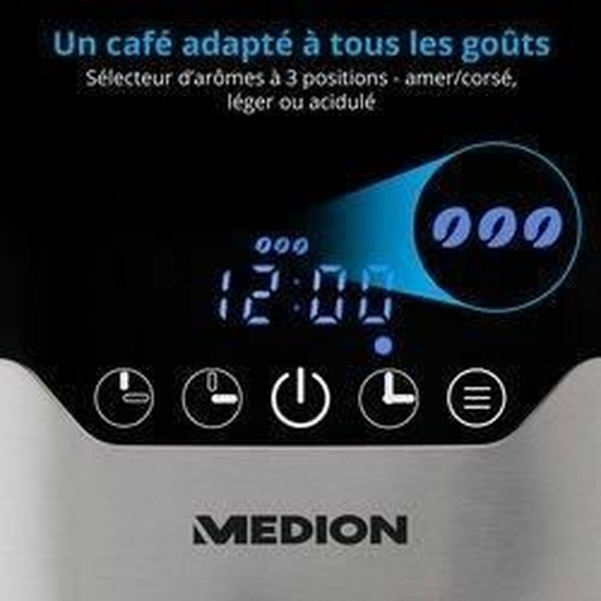 Máquina de Café de Filtro Medion 900 W 1,2 L