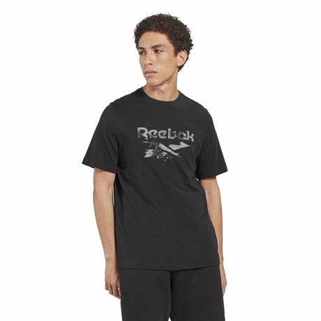 Camisola de Manga Curta Homem Reebok Indentity Modern Camo Preto Camuflagem