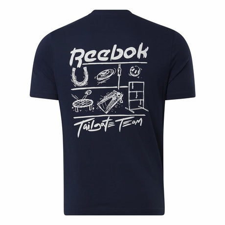 Camisola de Manga Curta Homem Reebok GS Tailgate Team Azul escuro