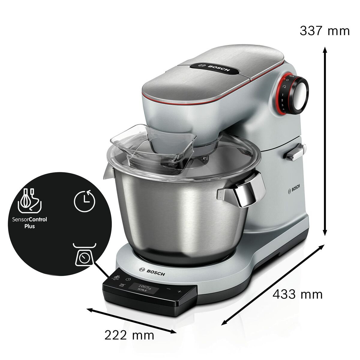 Misturadora-Amassadeira de Pão com Taça BOSCH MUM9AX5S00 5,5 L 1500 W