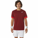 Camiseta de Manga Corta Hombre Asics Court Rojo Oscuro Tenis