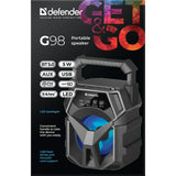 Altifalante Bluetooth Portátil Defender G98 Preto Multi 5 W