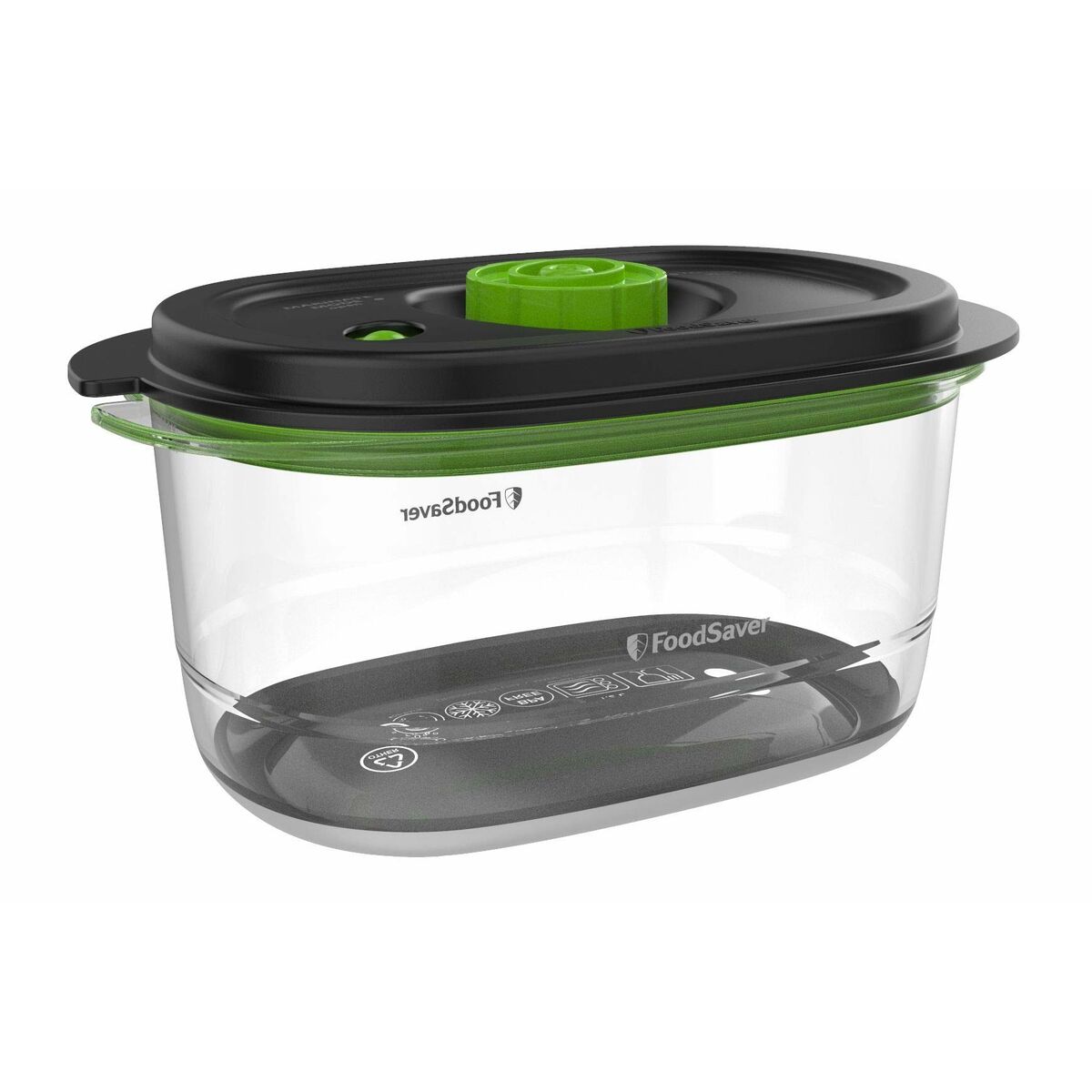 Lancheira Foodsaver FFC022X Preto Transparente Plástico 1,2 L