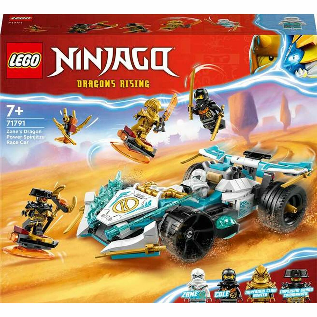 Jogo de Construção Lego  Ninjago 71791 The Spinjitzu racing car: the power of the Zane Dragon Multicolor