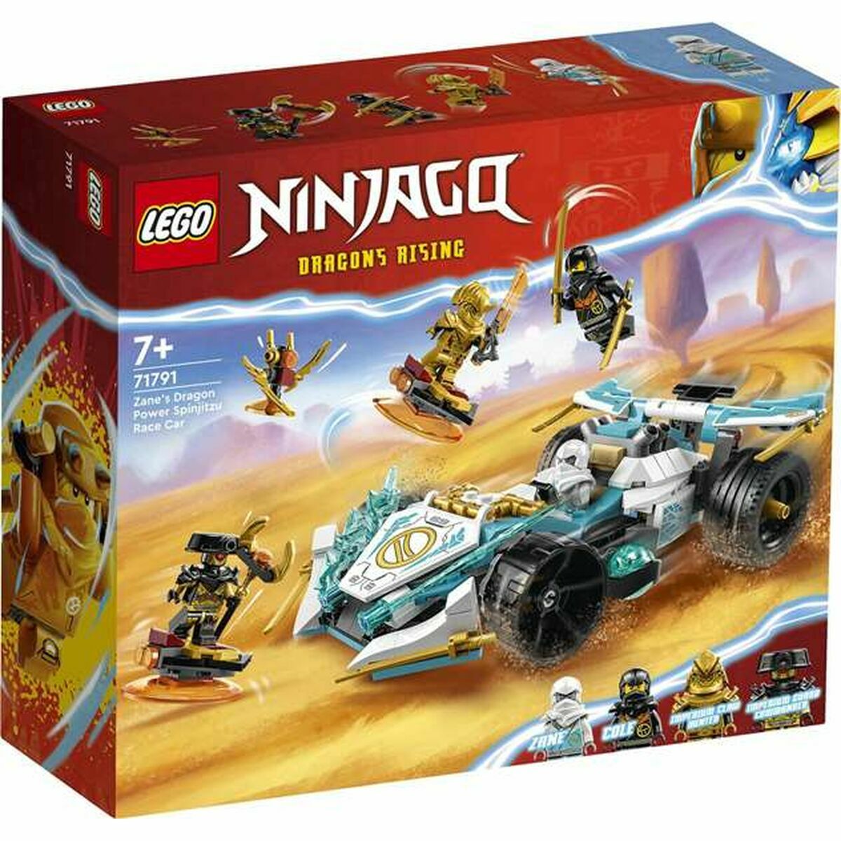 Jogo de Construção Lego  Ninjago 71791 The Spinjitzu racing car: the power of the Zane Dragon Multicolor