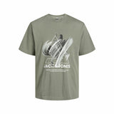 Children’s Short Sleeve T-Shirt Jack & Jones Jcotint Tee Ss Khaki