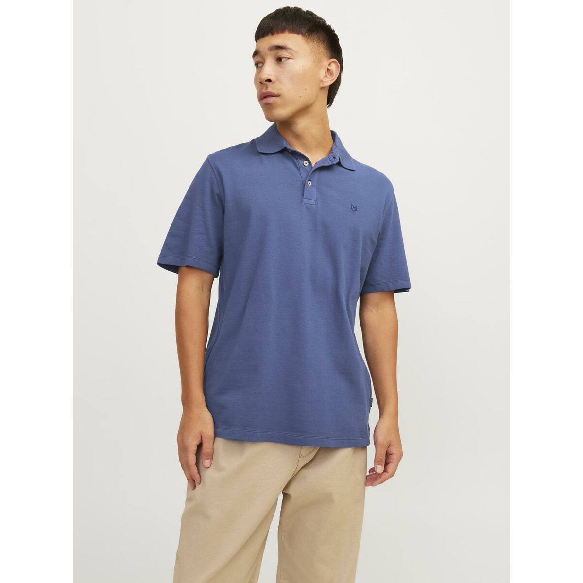 Polo de Manga Curta Homem Jack & Jones JPRBLUWILLIAM  12257315 Azul