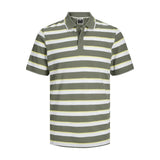 Polo de Manga Curta Homem Jack & Jones JCOHASS AOP 12254958 Verde