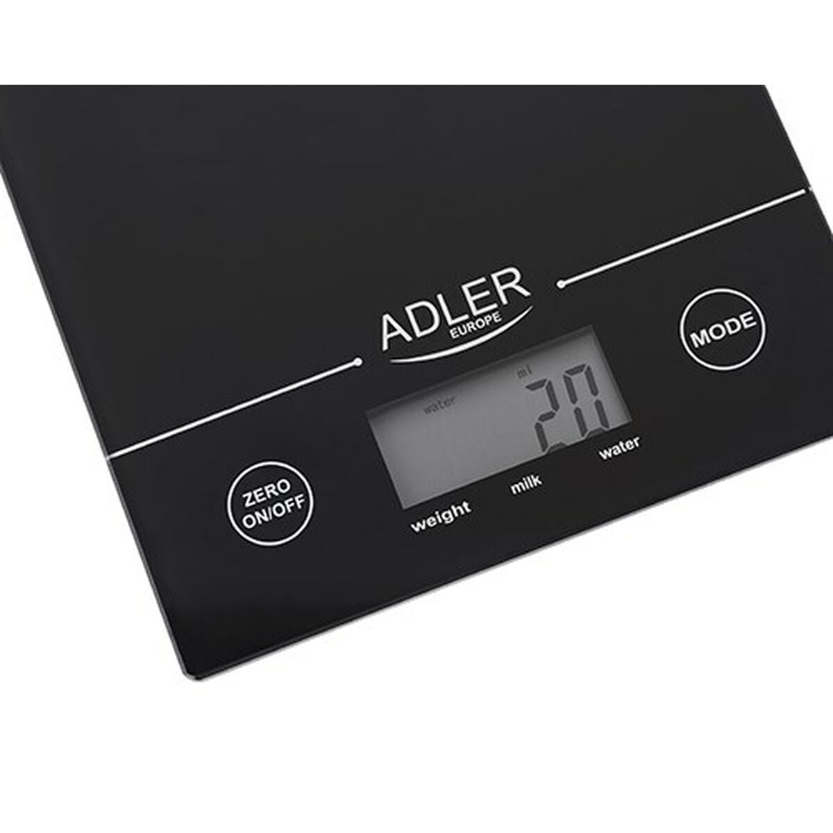 Balança de Cozinha Adler AD 3138 czarna Preto 5 kg