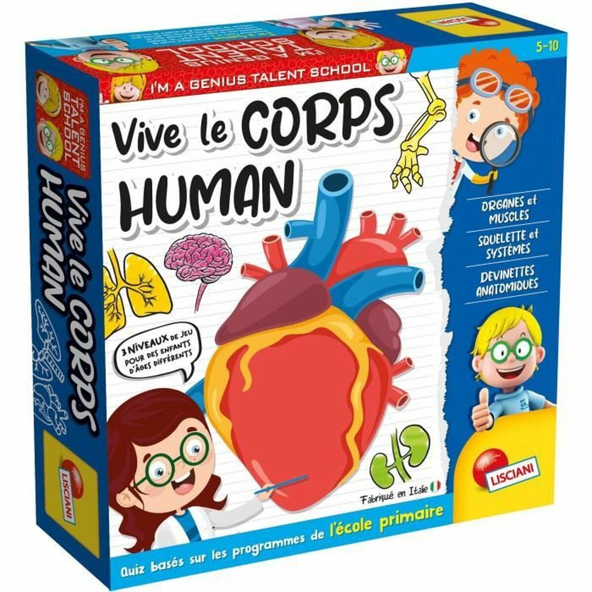 Jogo de Ciência Lisciani Giochi A game about the human body (FR)