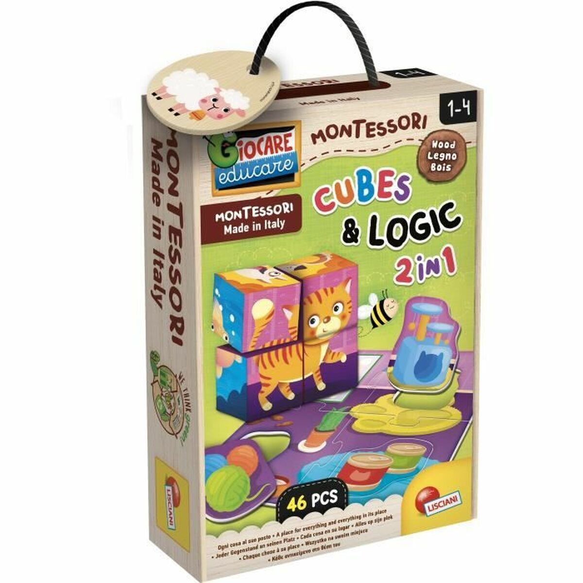 Jogo Educativo Lisciani Giochi Cubes & Logic 2 in1 (FR)